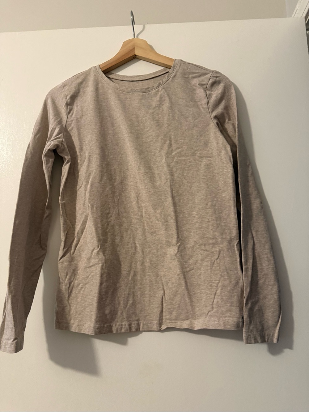 Pact Beige Stretch Cotton Long Sleeve